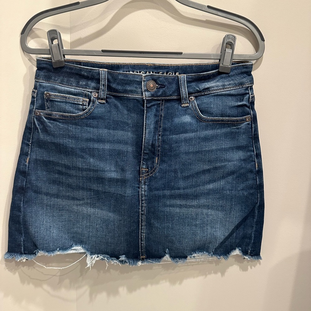 American Eagle denim mini skirt